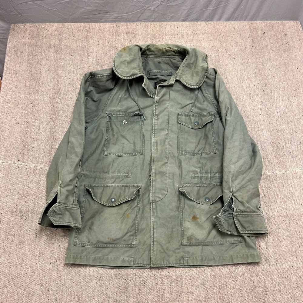 Vintage USAF Mil-J 4883 Jacket Mens Medium Green 1950s Cotton OG 107